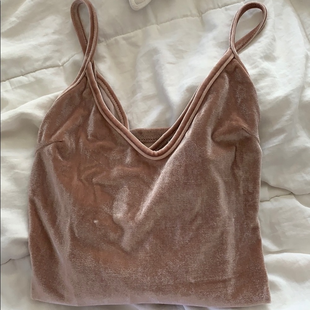 Velvet pink tank